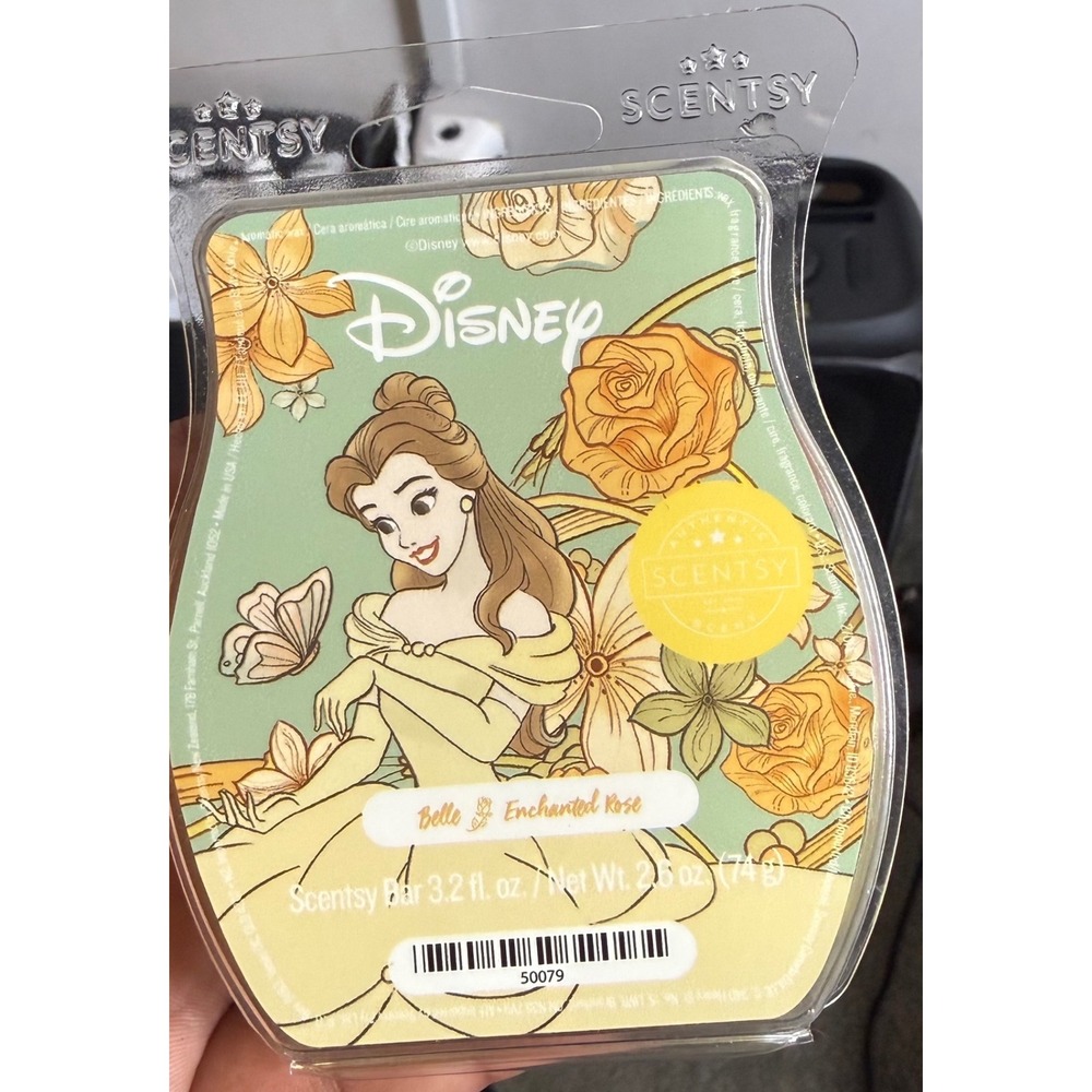 Scentsy Disney Belle Enchanted Rose Wax Bar Beauty and the Beast 3.2oz 50079